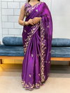 Vivera Fendy Chifrron Embroidery With Sequence Work Saree Wholesalers In Delhi